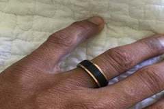 black-gold-tungsten-ring