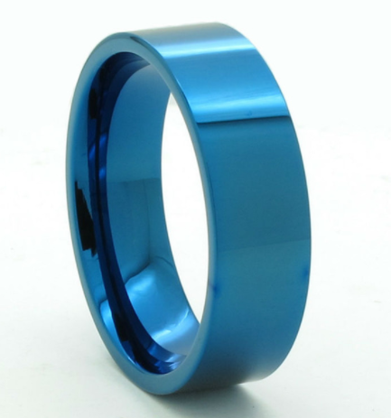 flat_blue_tungsten_ring_custom - IntelliRings