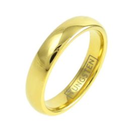 14k gold tungsten ring wedding band