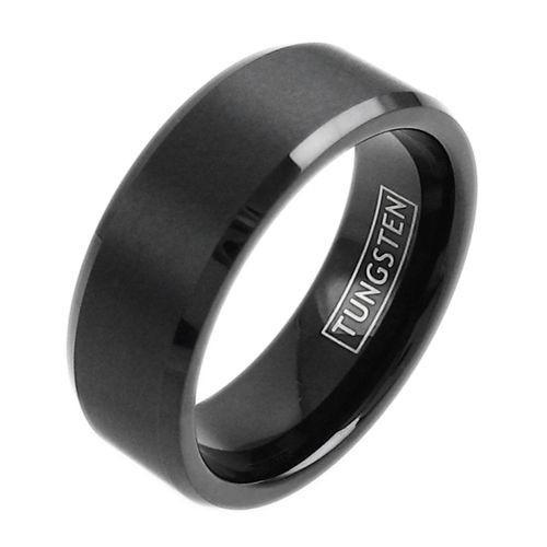 Red & Black Tungsten Men's Ring | Vansweden Jewelers