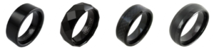 Black Tungsten Rings