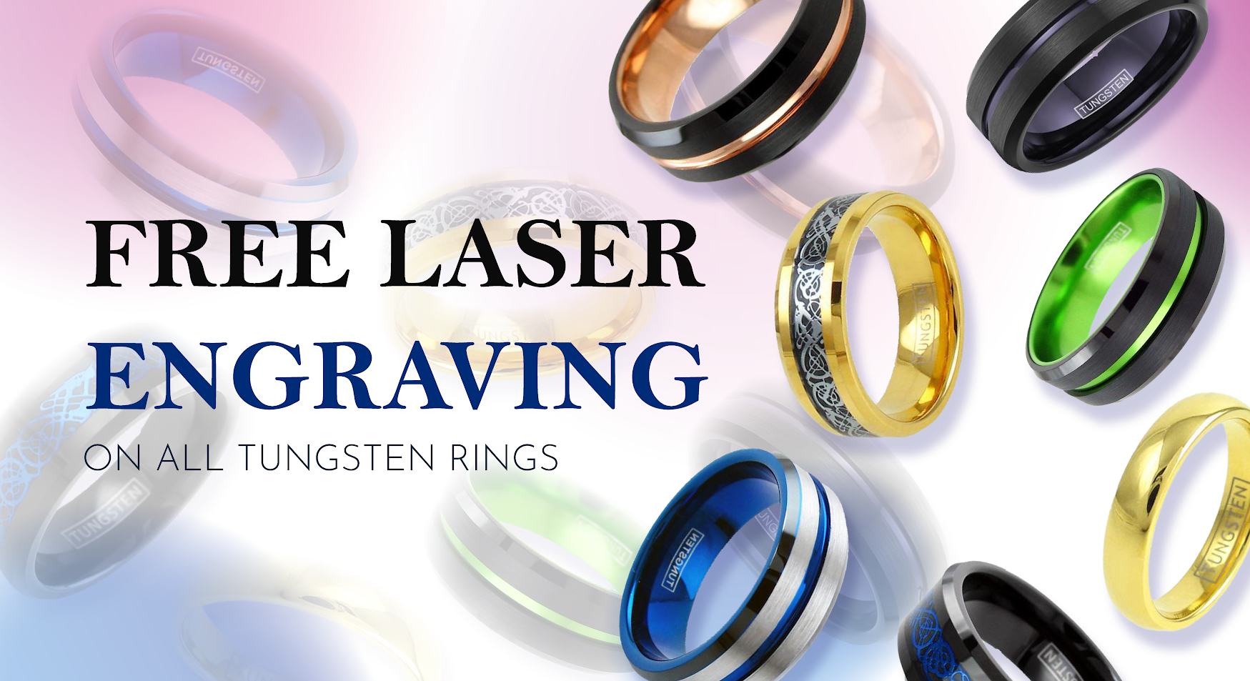 Free ring laser engraving